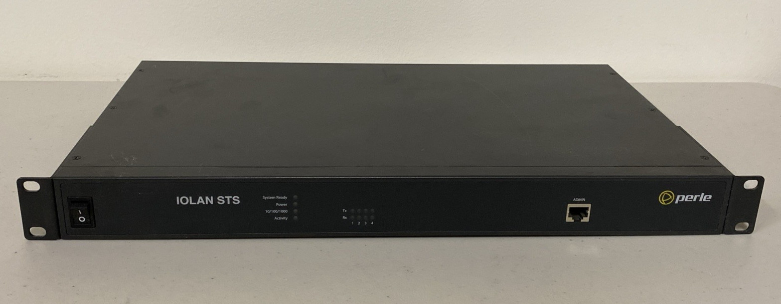 PERLE IOLAN STS4 D 04030400 Rack Serial To Ethernet Terminal Console Server #1
