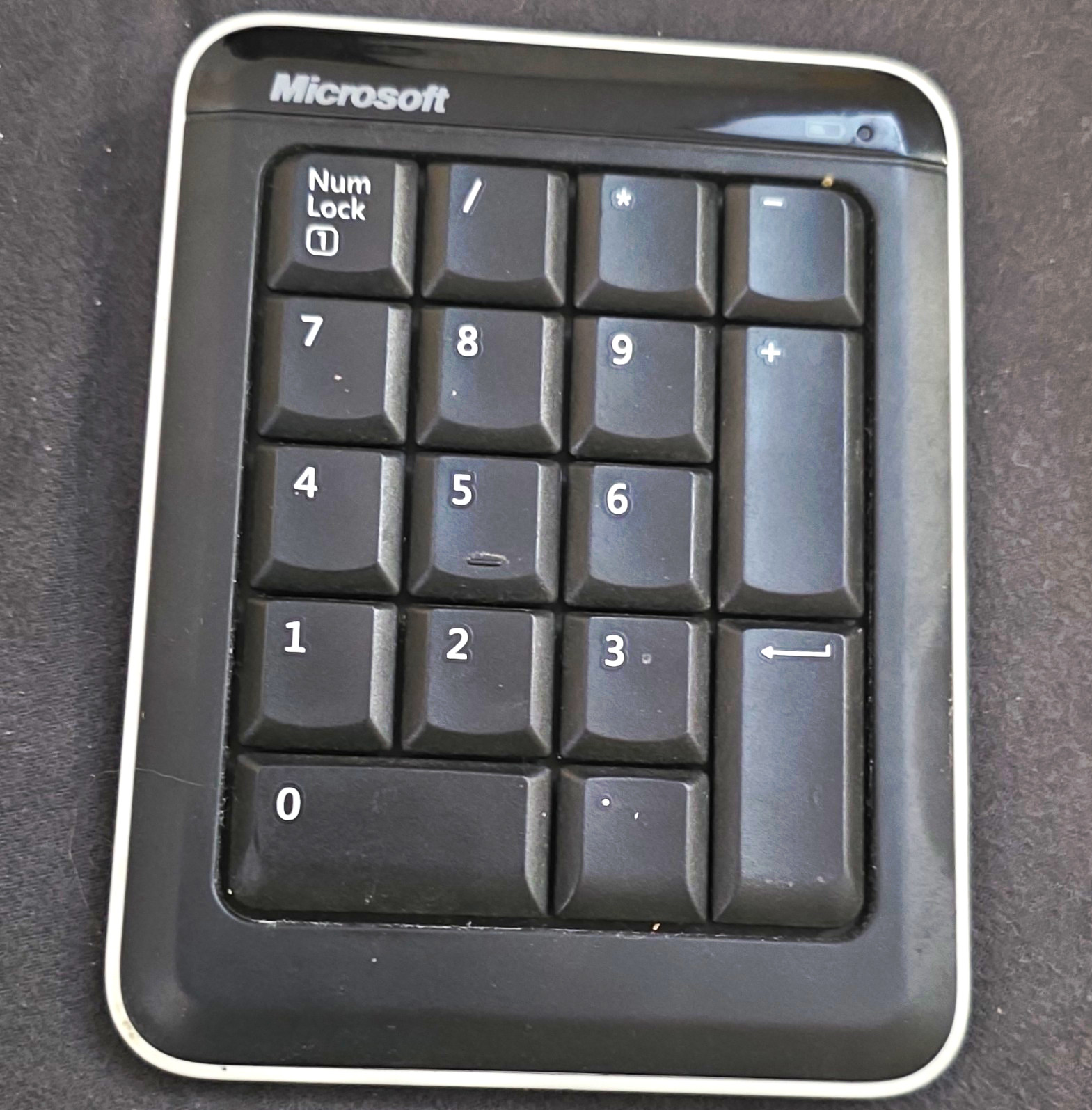 Microsoft Bluetooth Number Pad Portable Wireless Keypad Black English