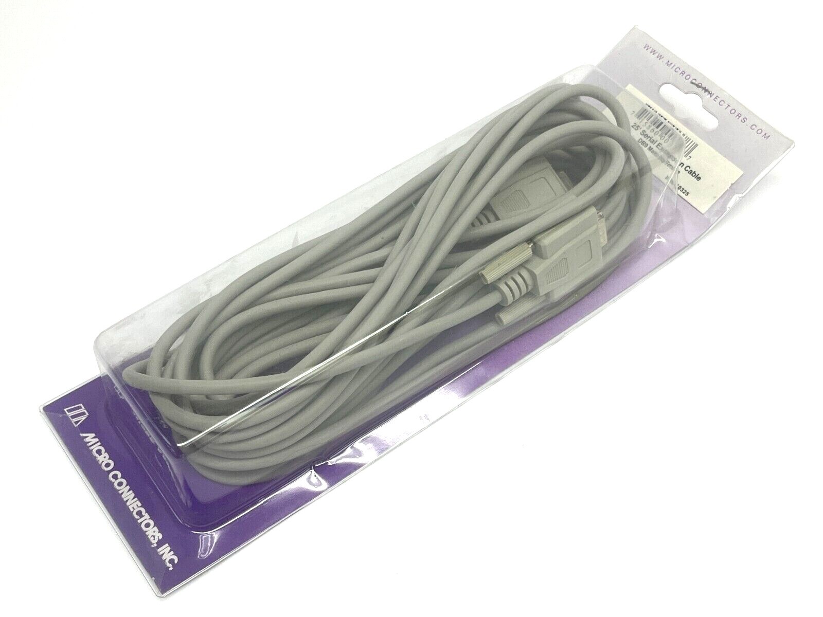 Micro Connectors M05-10325 DB9 Serial Extension Cable M/F 25' Length