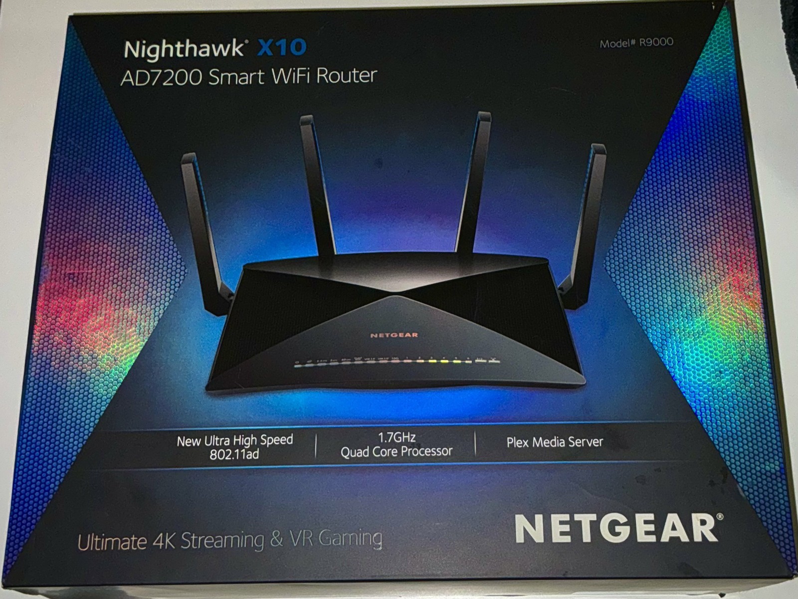 NETGEAR Nighthawk X10 AD7200 Tri-Band Wi-Fi Router R9000-100NAS