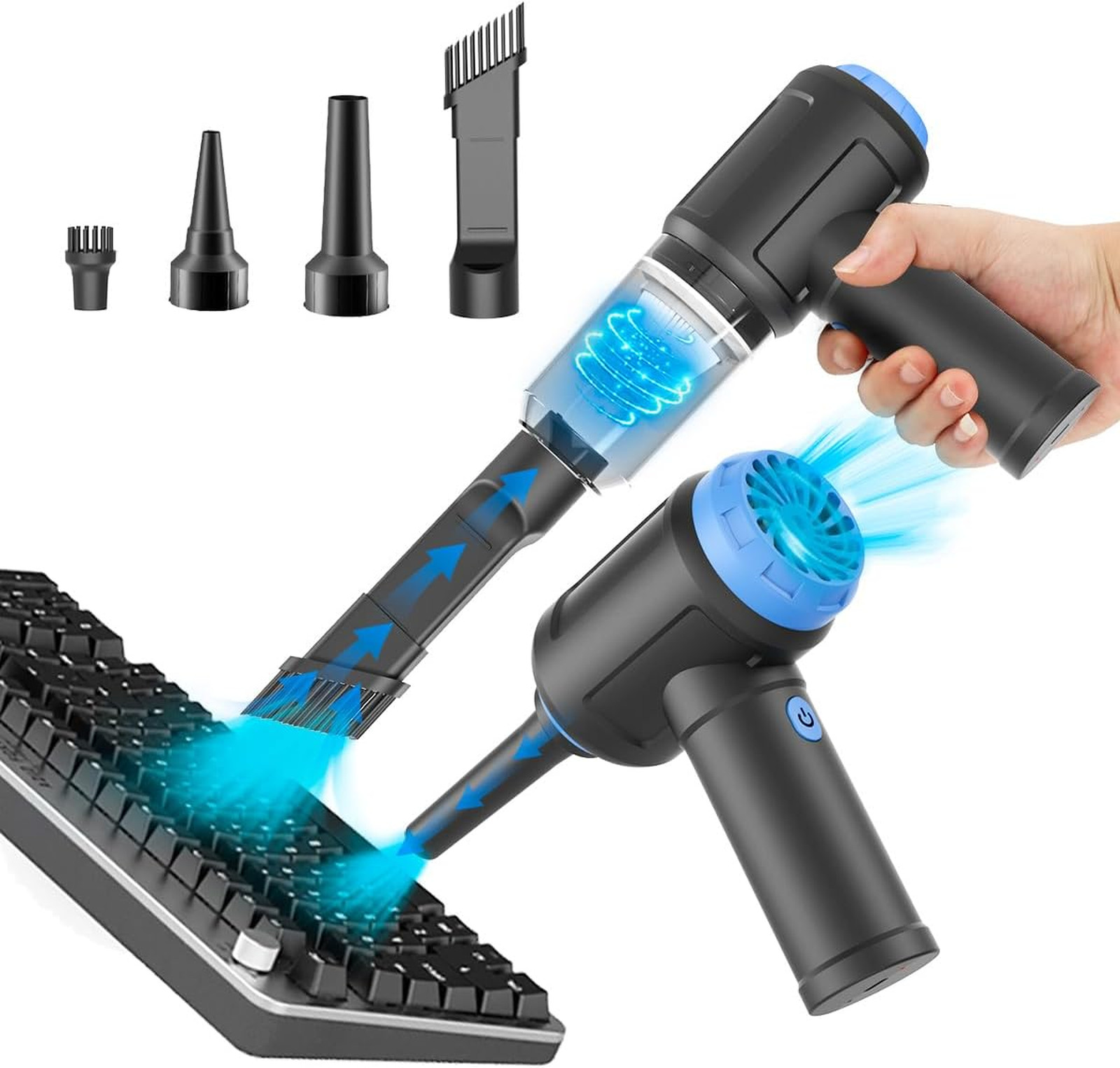 Computer Vacuum Cleaner Air Duster Cordless 110000RPM Keyboard Dust Remover