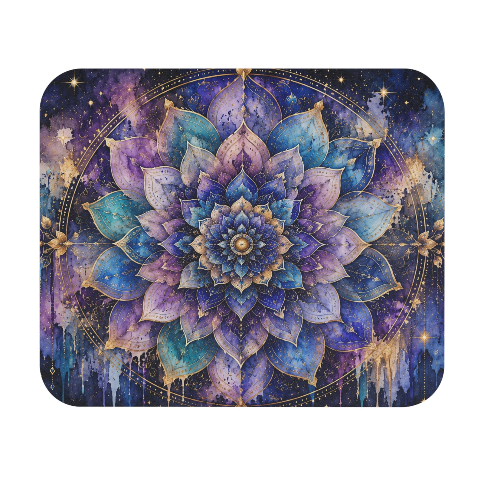 Purple Lotus Mandala Mouse Pad