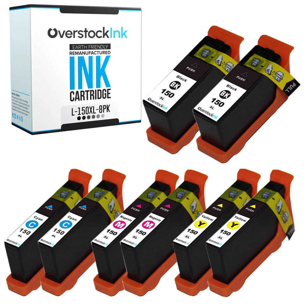 8-Pack Compatible OSI 150XL Ink Cartridge for Lexmark Pro715 Pro915 S315 S415