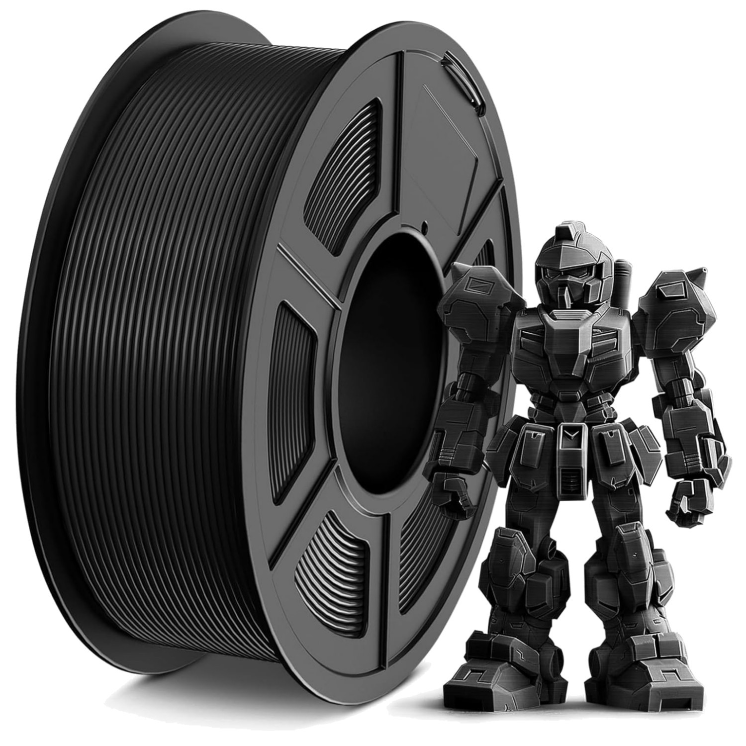1KG PETG 3D Printer Filament 1.75mm - Shatterproof, Durable & High Clarity Black