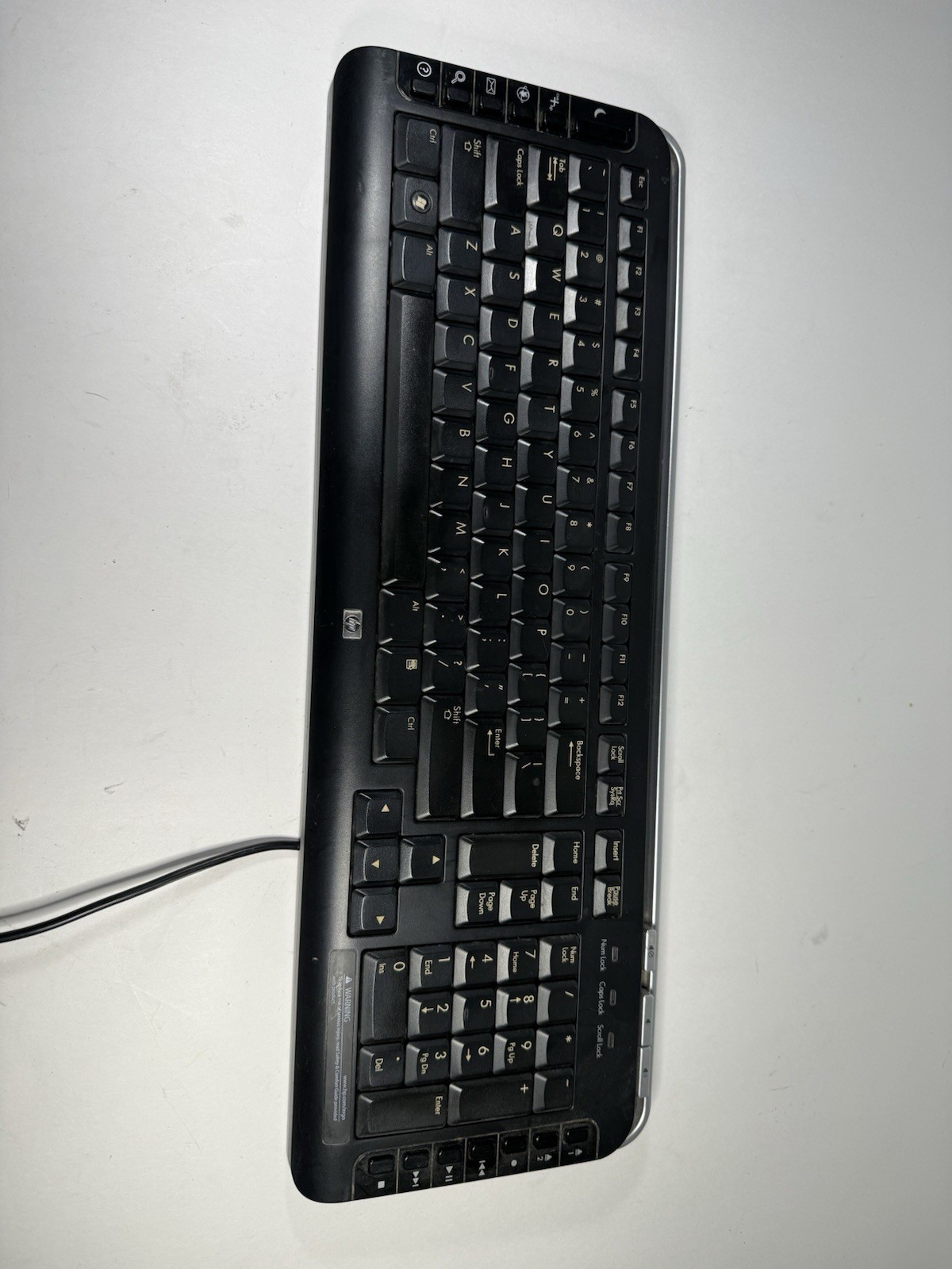 HP KB-0630 Multimedia Keyboard PS/2 Wired Ergonomic QWERTY (Standard) for PC