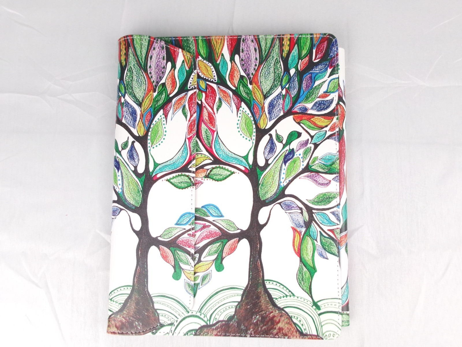 Universal Tablet Case Holder Tree Pattern Folio Stand Cover Adjustable