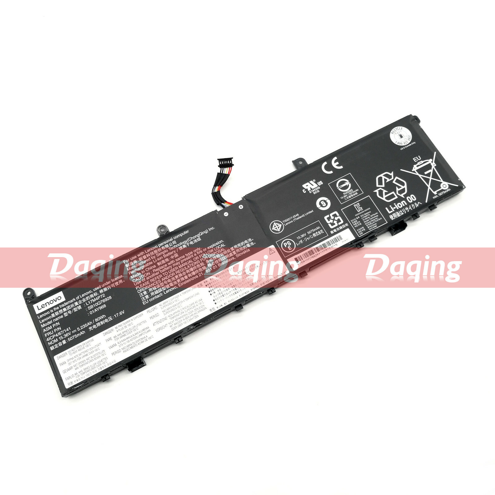 New Original L17M4P72 L17C4P72 OEM Battery for Lenovo ThinkPad P1 X1 X1E Extreme