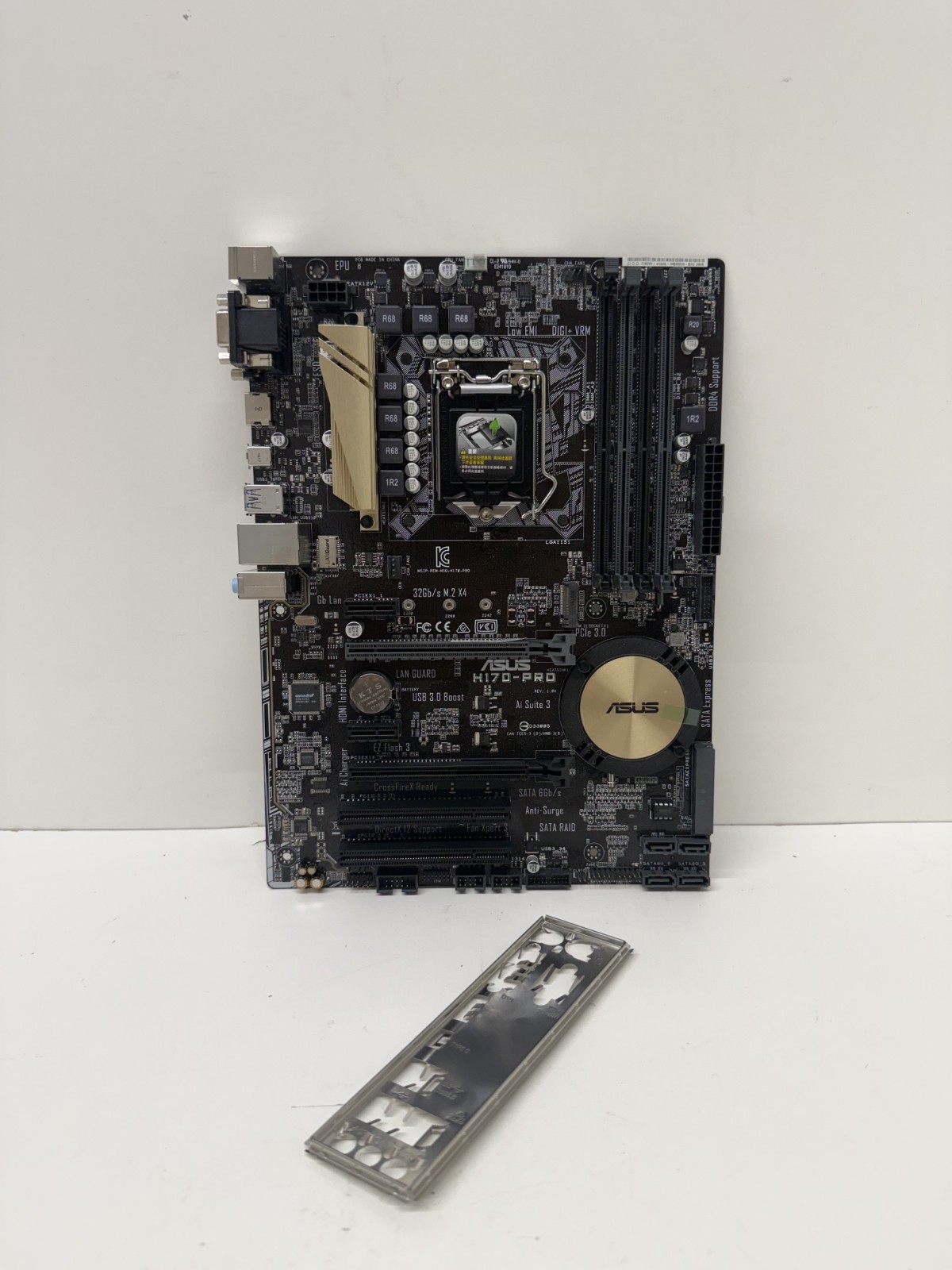 ASUS H170 PRO GAMING MOTHERBOARD LGA1151 4 2113 USB TYPE C 5 GB