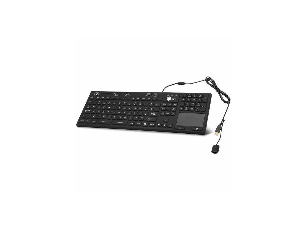 SIIG Industrial/Medical Washable & Dustproof Keyboard w/ Touchpad - Industrial/M