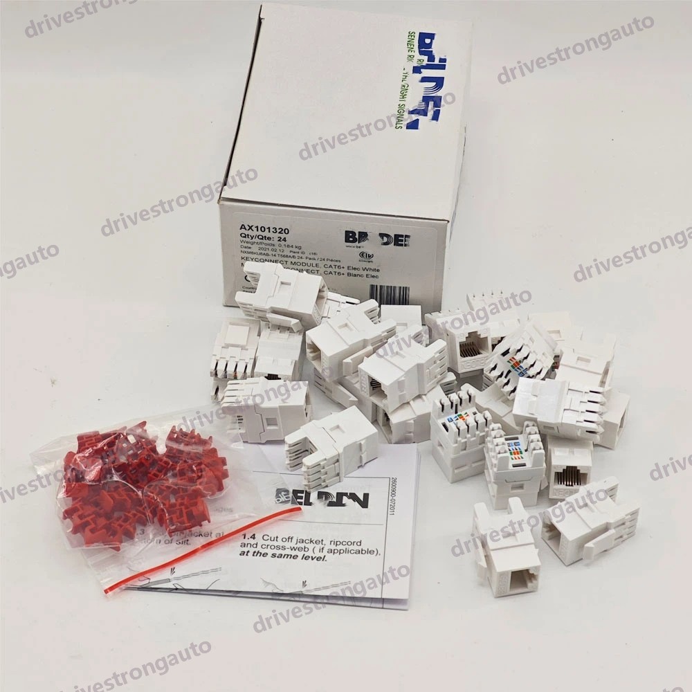 24-QTY For Belden AX101320 Category 6 KeyConnect RJ45 Jack Module White Box NEW