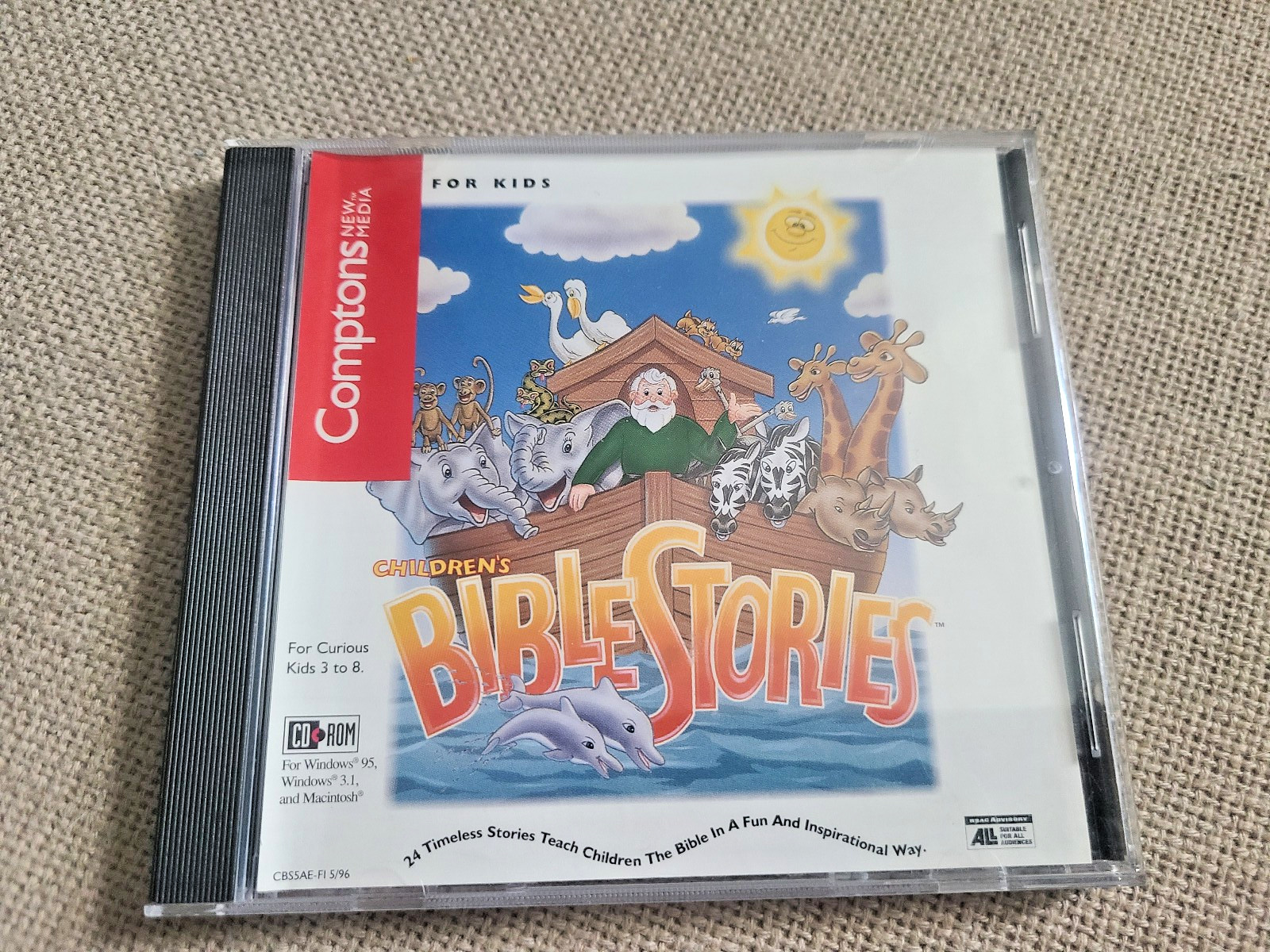 Children’s BIBLE STORIES COMPTONS NEW MEDIA Win/Mac CD-ROM 1996 (untested)