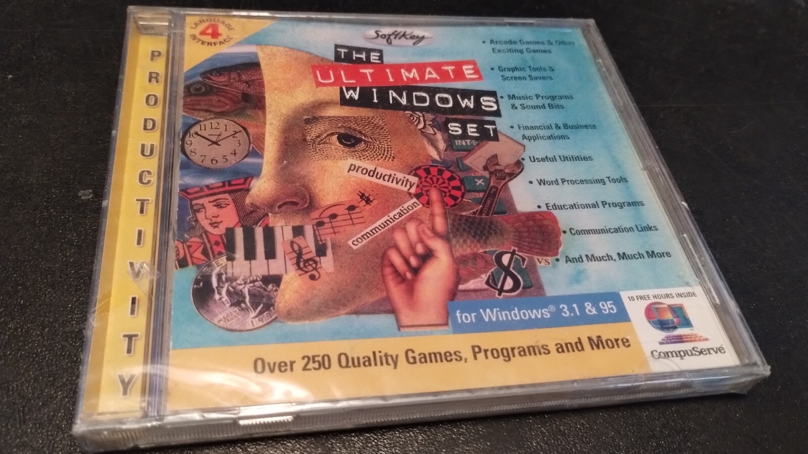 SoftKey Compuserve The Ultimate Windows Set 95 & Windows 3.1 NEW 