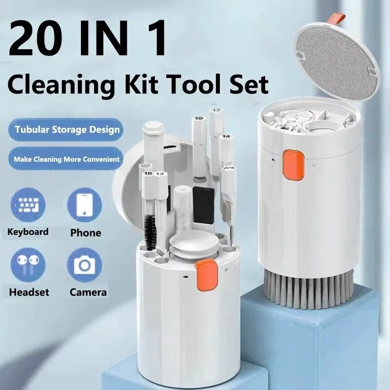 20-In-1 Computer Cleaning Kit Keyboard Brush Screen Tools Set for Electronics
