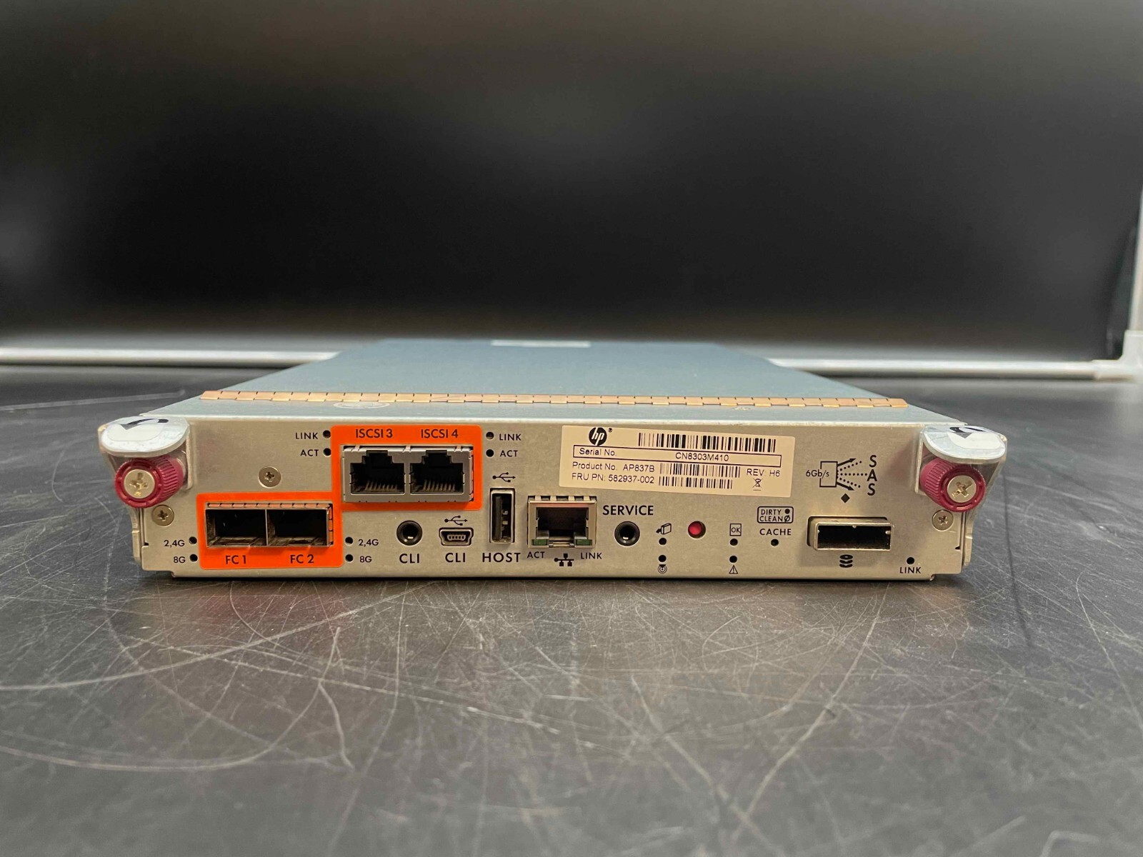 HP SPS Controller P2000 G3 FC/iSCSI, 582937-002, AP837B