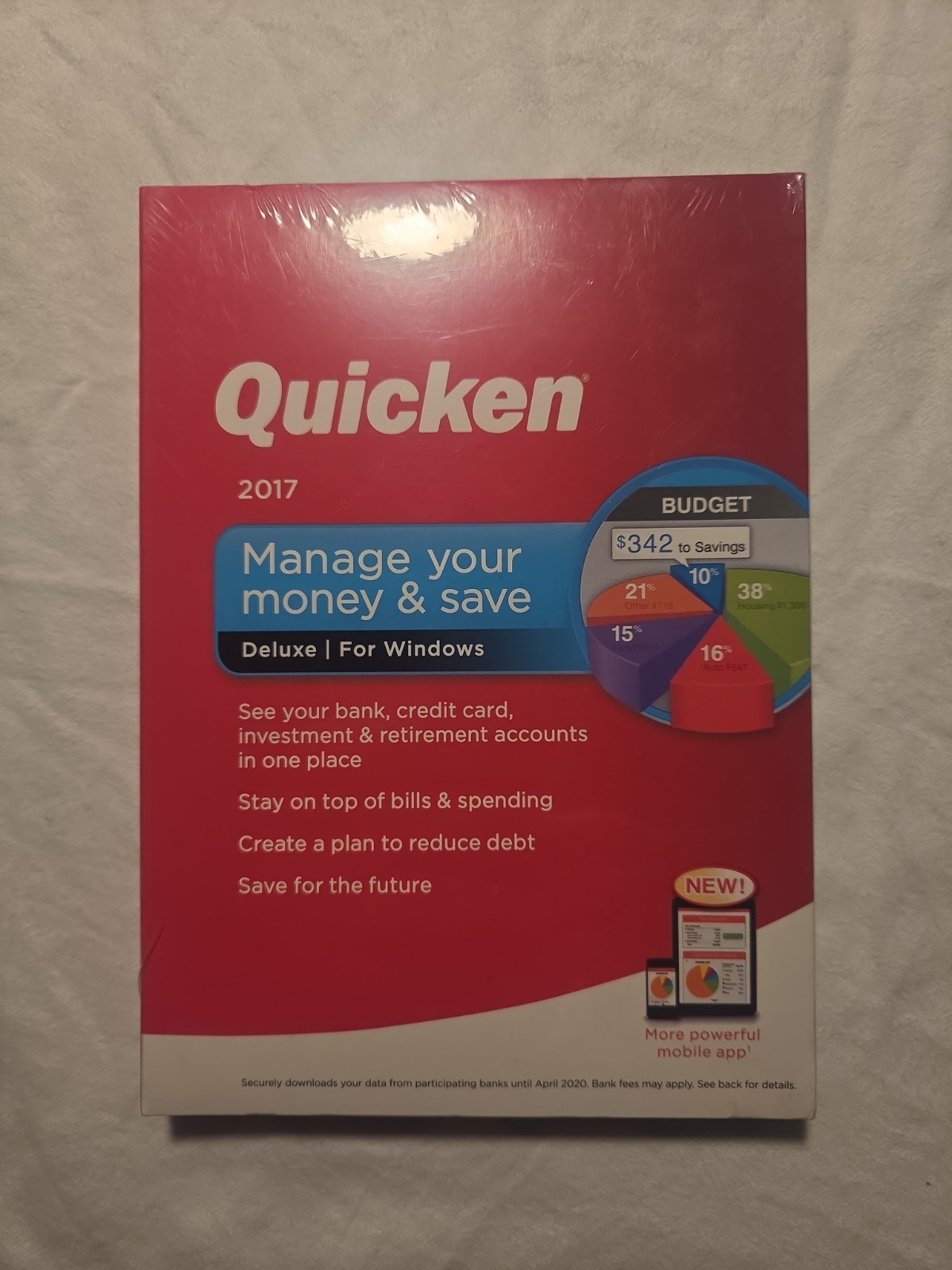 Intuit Quicken 2017 Deluxe For Windows Brand New Sealed READ BEFORE PURCHASING