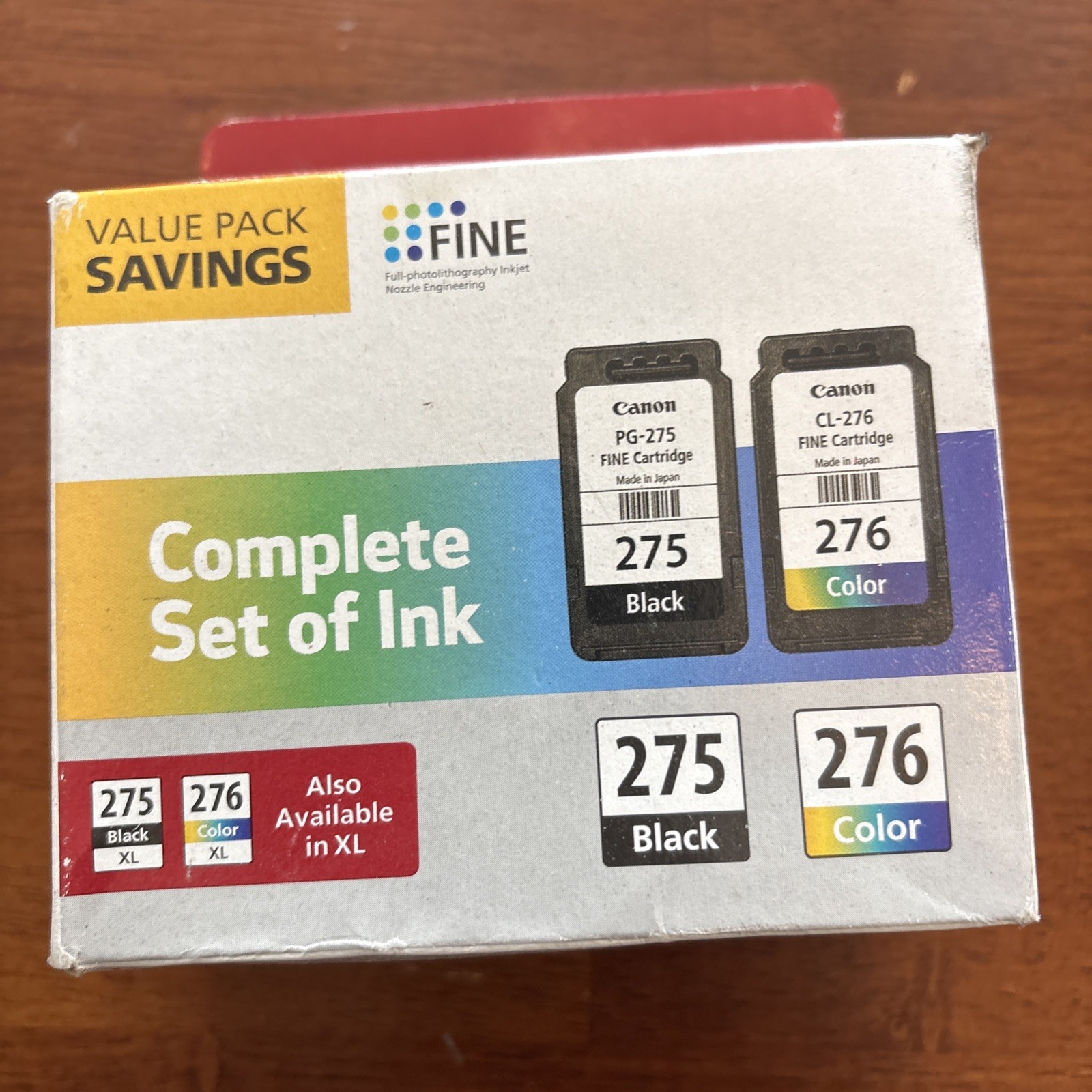 2/Pack Canon 275 Black & 276 Color STARTER Ink Cartridges