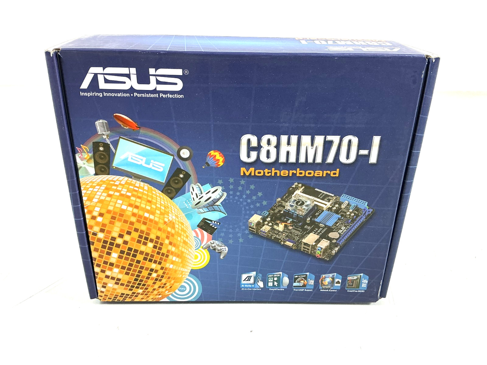 ASUS C8HM70-I Mini-ITX Celeron 847 DDR3 Motherboard - C8HM70-I