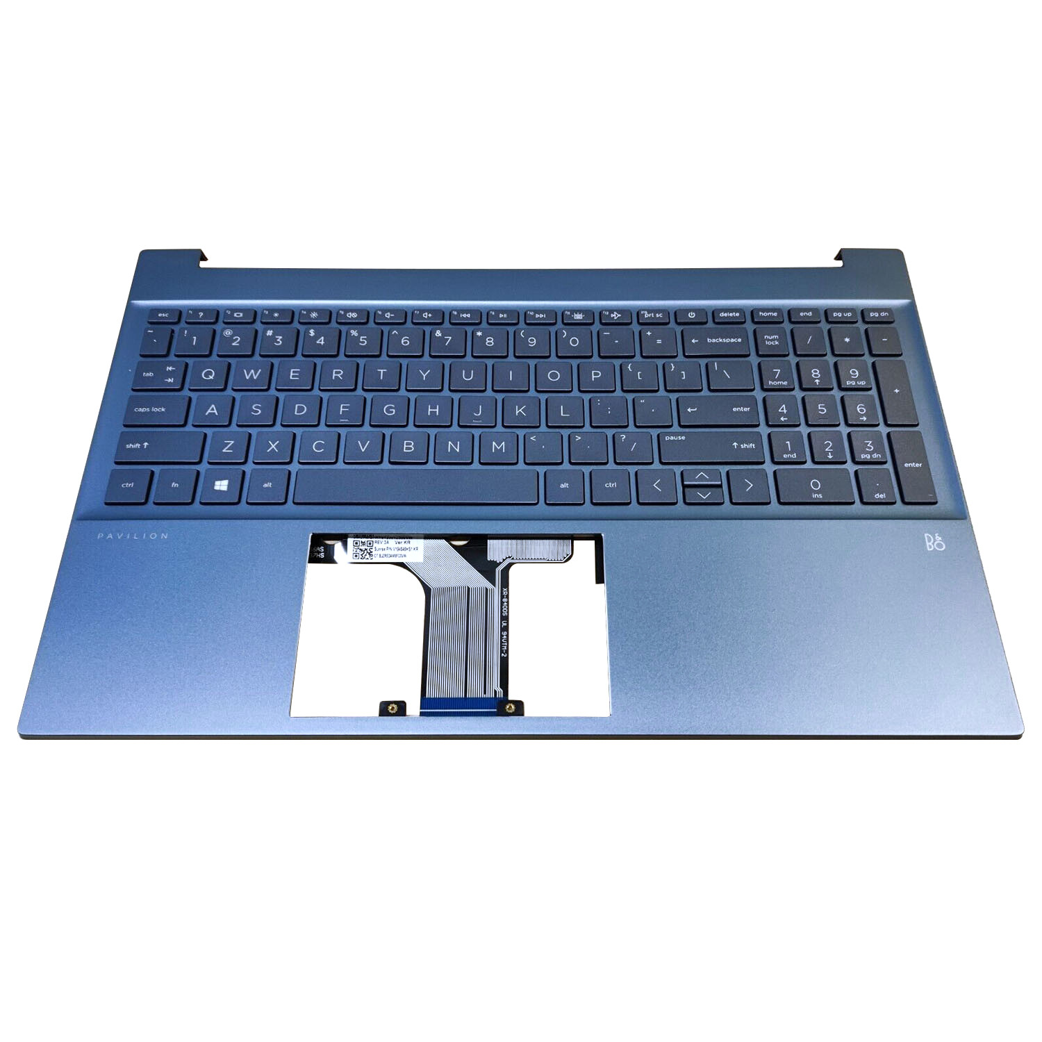 New Blue Palmrest w/ Backlit Keyboard For HP Pavilion 15-eg 15-eh M08920-001 US