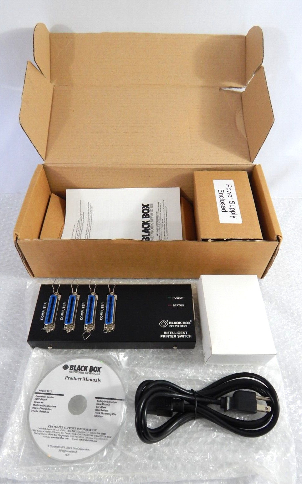 BLACK BOX SW136A INTELLIGENT PRINTER SWITCH
