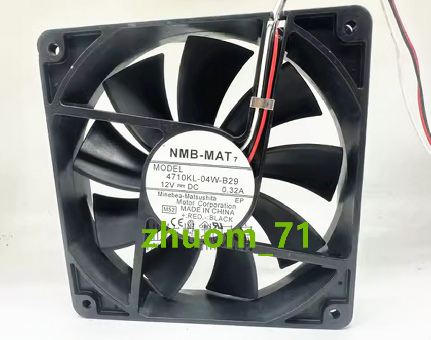 1PC NMB-MAT 12025 4710KL-04W-B29 12V 0.32A 12CM Inverter cooling fan