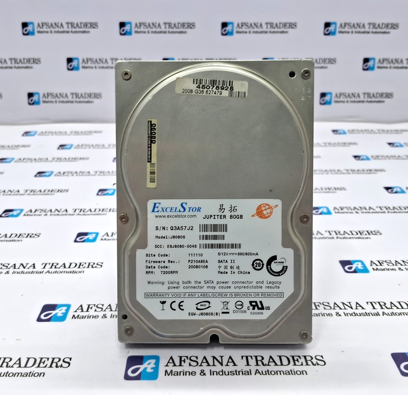 EXCELSTOR JUPITER J8080S 80GB IDE HARD DRIVE