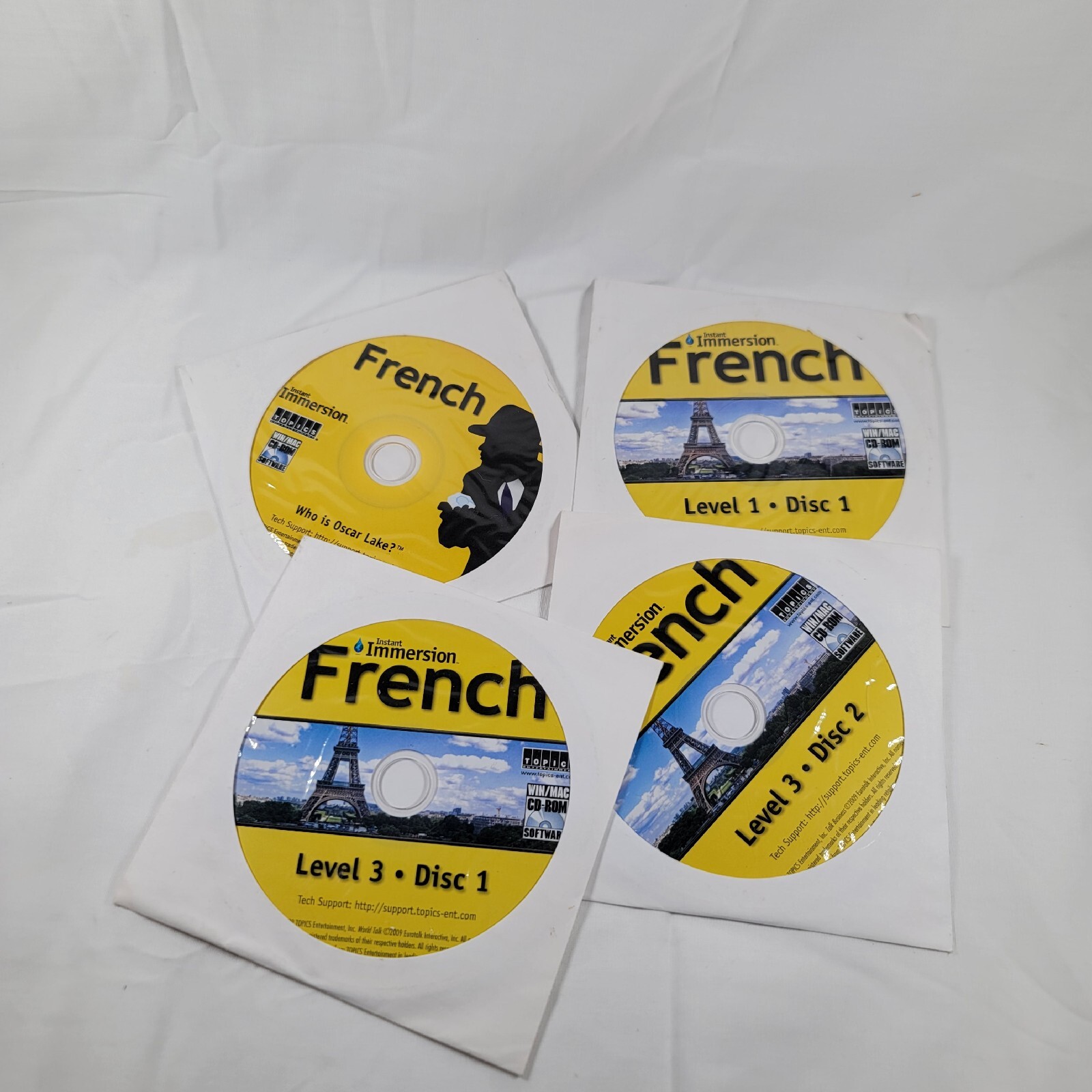 Instant Immersion French Levels 1-3 For PC and Mac Original Box