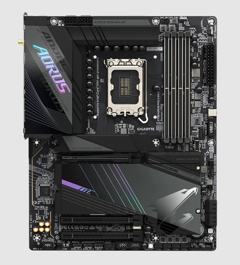 FOR GIGABYTE Z790 AORUS PRO X WIFI7 LGA 1700 Intel Z790 ATX Motherboard DDR5