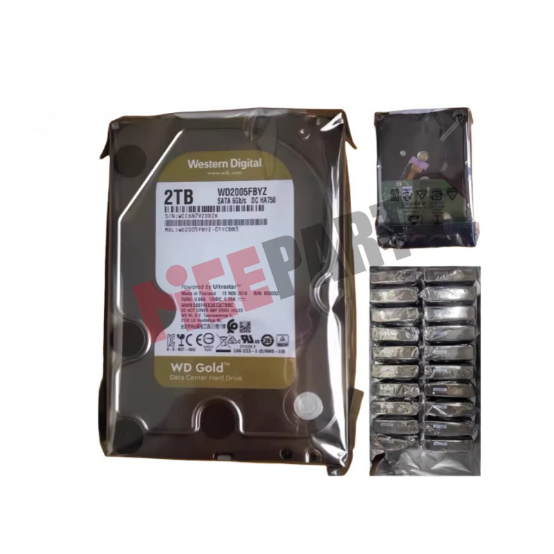 WD2005FBYZ 1PCS NEW Western Digital Gold 2TB 7200RPM SATA III 3.5-in Hard Drive