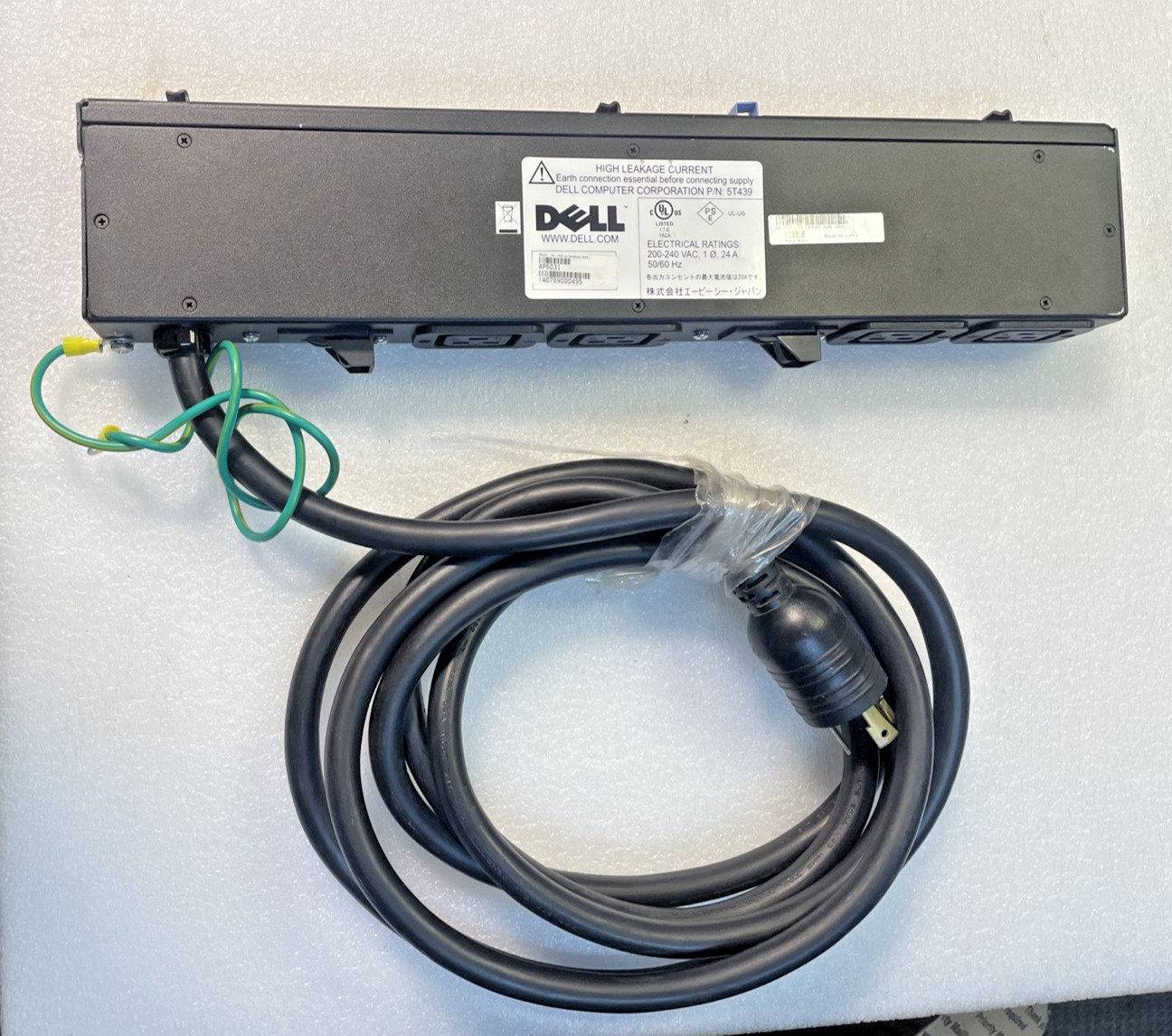 4EA Dell AP6031 24/30A Power Distribution Unit 200-240VAC 24A 4x C19 5T439