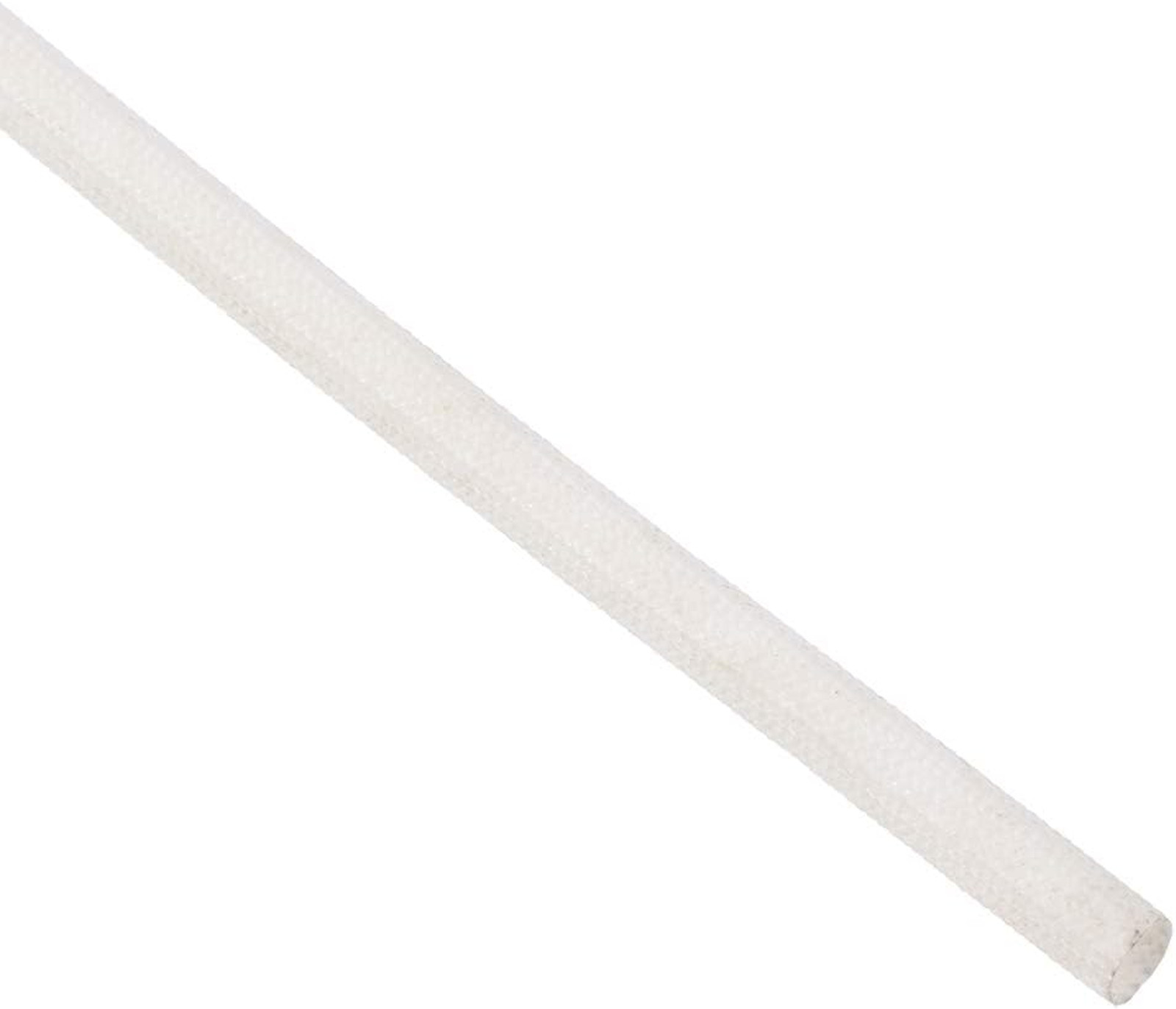 Insulation Braid Sleeve Silicone Fiberglass 16.4Ft 4mm White Heat Resistant