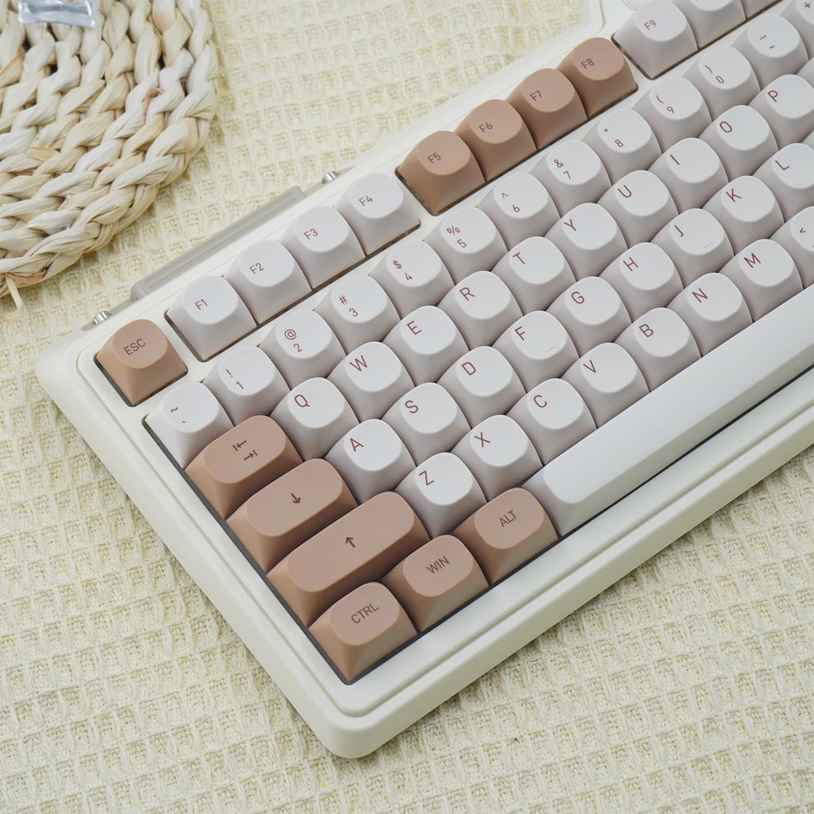 119 Keys PBT Keycaps MA Profile Round Keycaps Set Fits 60/65/75/95 Pct Board