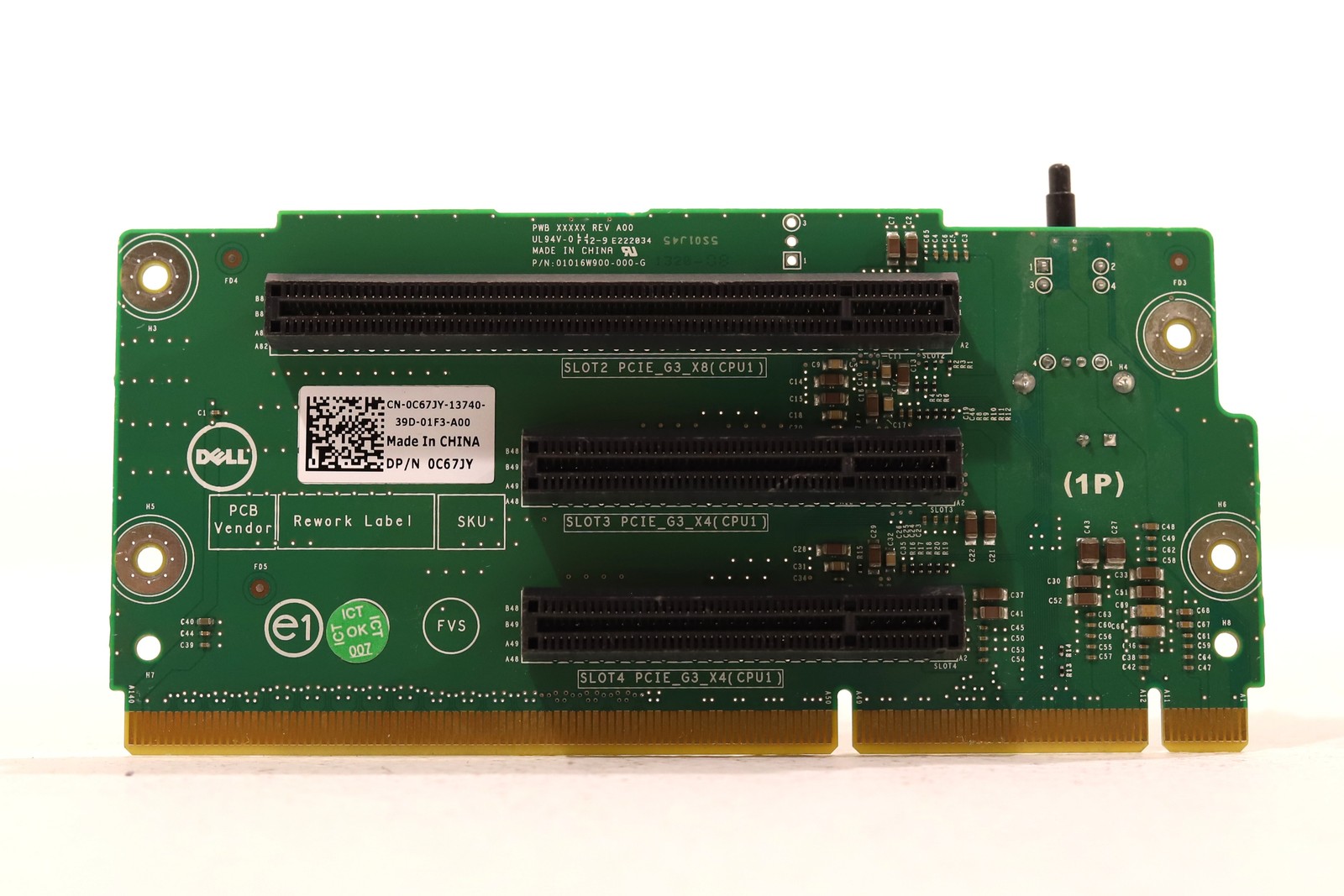 Dell PowerEdge R520 Server PCIe x4/x8 Riser Card Dell P/N: 0C67JY Tested Working