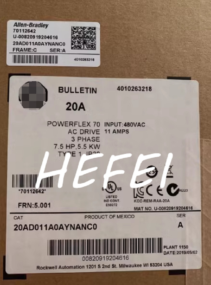 20AD011A0AYNANC0 PowerFlex 70 AC Drive New 20AD011A0AYNANC0
