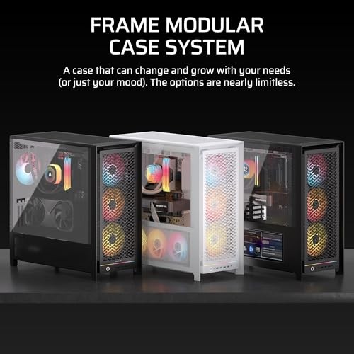CORSAIR FRAME 5000D RS MODULAR HIGH AIRFLOW MID-TOWER PC CASE – 4X -  WHITE