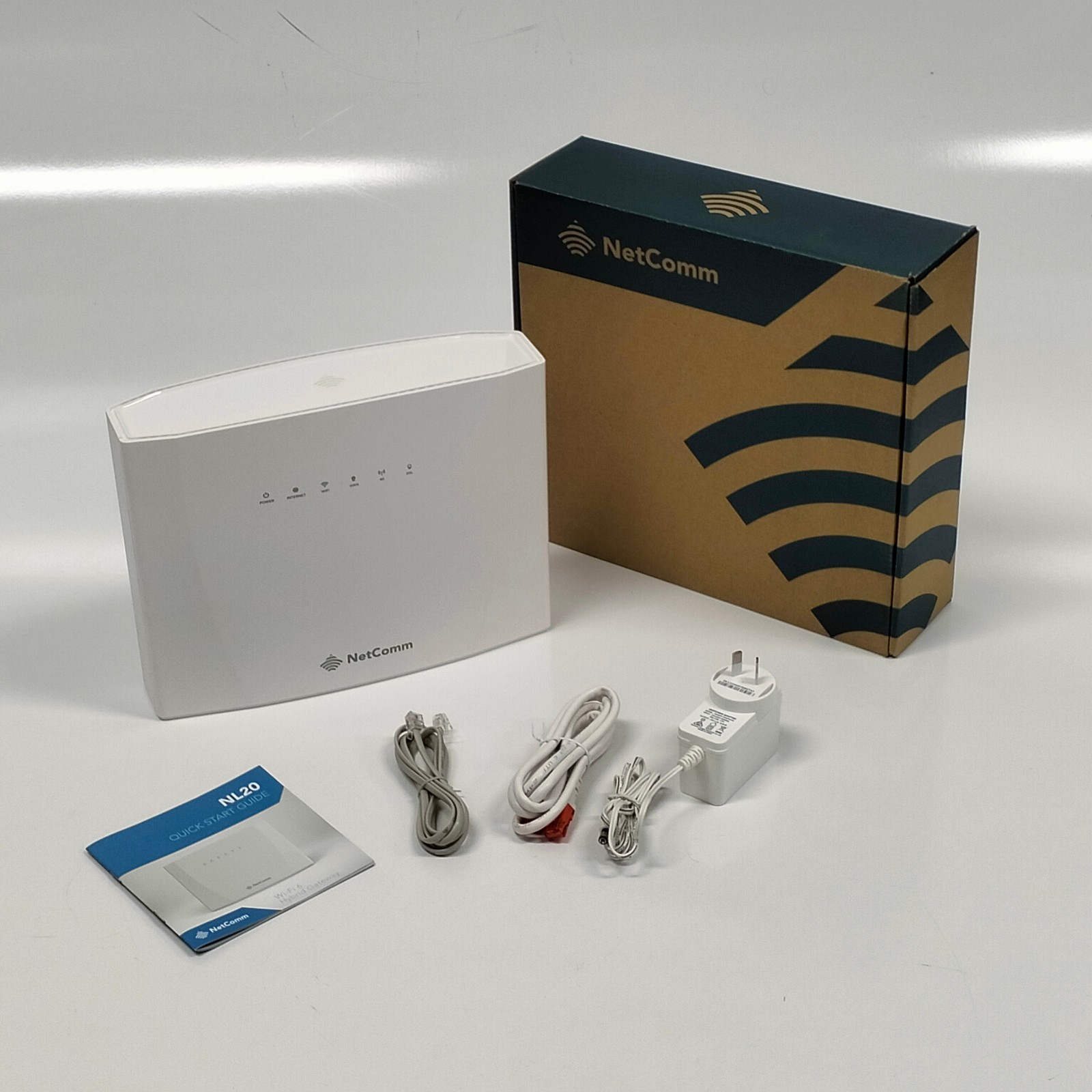 Netcomm Wi-Fi 6 Hybrid NBN Gateway + 4G LTE Backup Modem NL20
