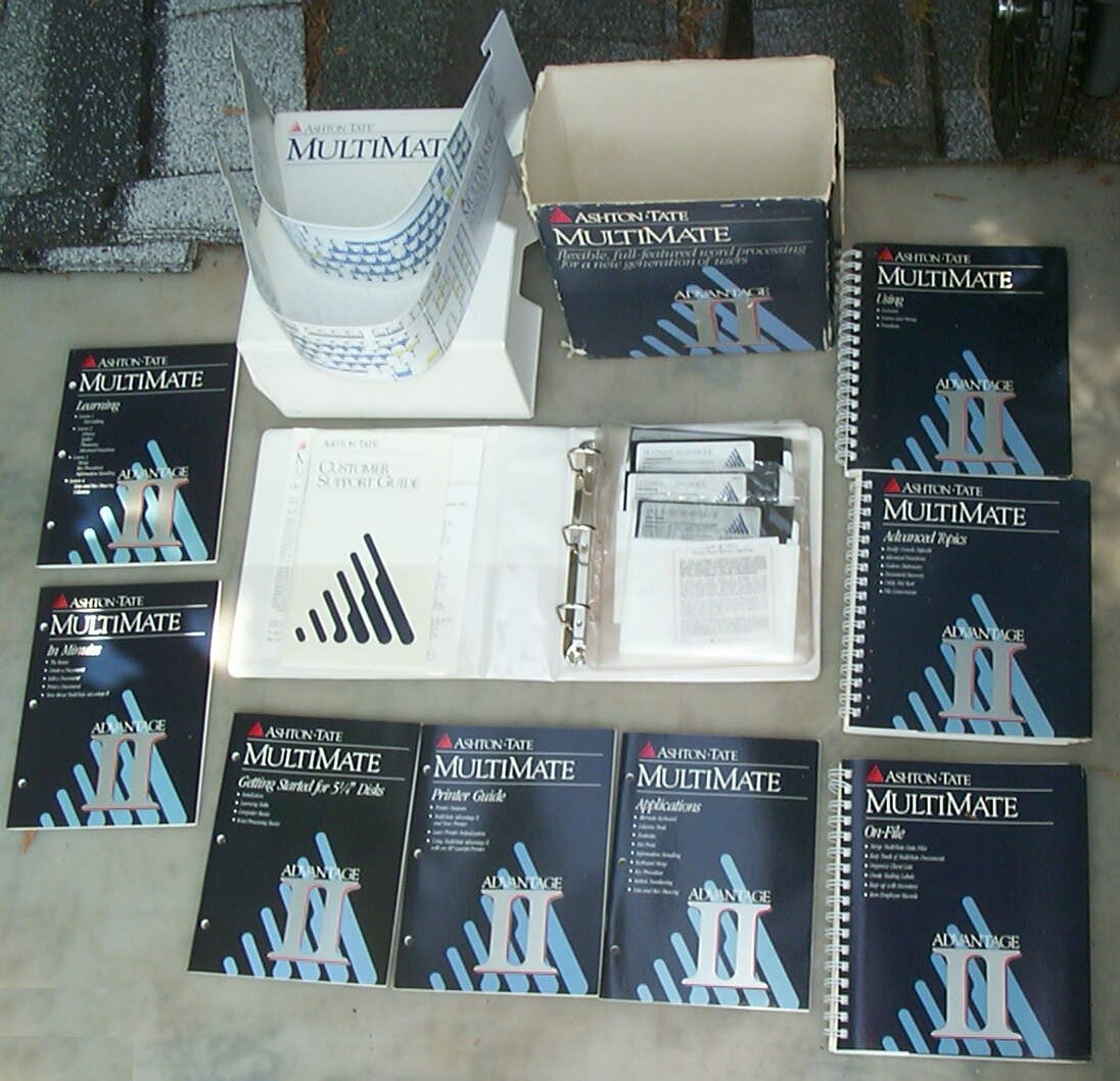 Vintage Ashton-Tate: MultiMate, Chart Master, Map Master, Sign Master, Diagram M