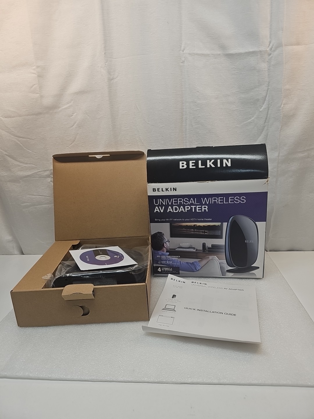 Belkin Universal Wireless AV Adapter New High- Perfor 4 Connect 4 AV HDTV  Wi-fi