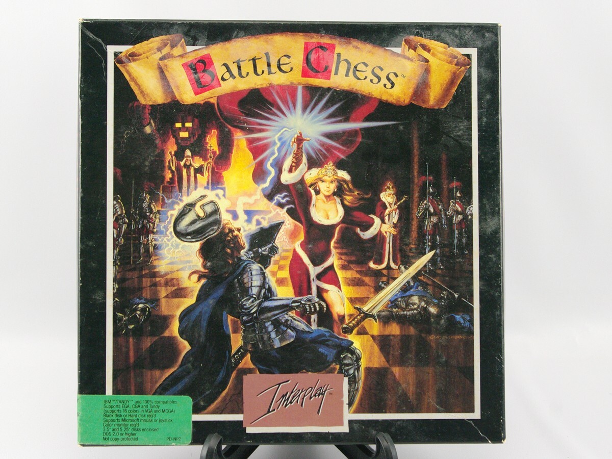 Battle Chess IBM Tandy PC Game Interplay Floppy 3.5" Disks 1990