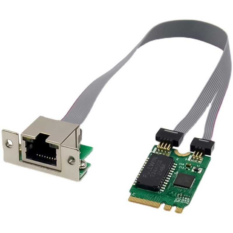 M.2 A+E To RJ45 RTL8111F Mini PCIE Gigabit Server Ethernet Network Card Adapter