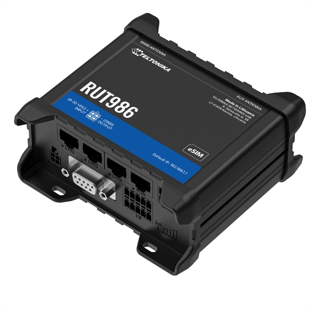 RUT986000000 Teltonika · Router · RUT986 · Industrial Global LTE Cat 4 Router ~D~