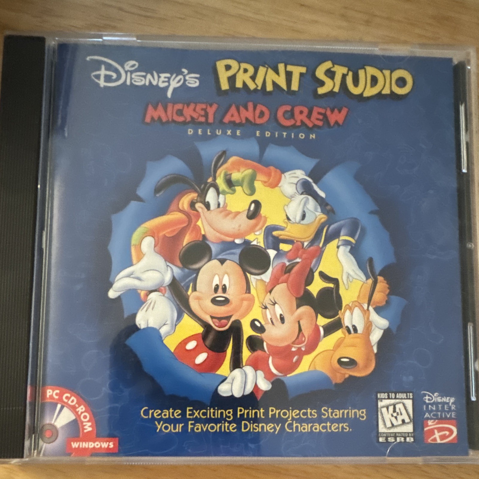 Disney Interactive Print Studio Mickey & Crew Deluxe Edition Windows CD
