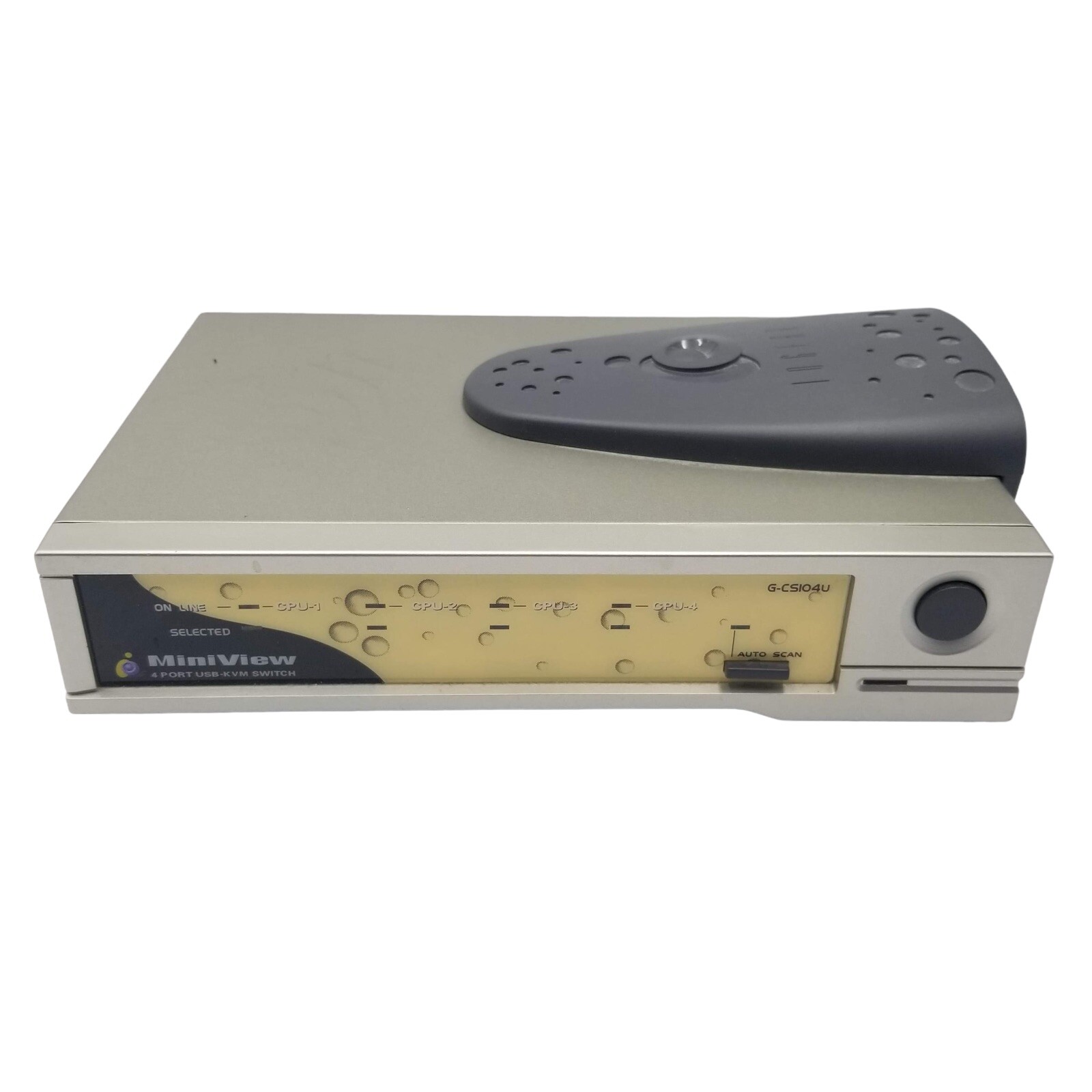 Used Mini View 4 Port USB KVM Switch Master View  GCS104U