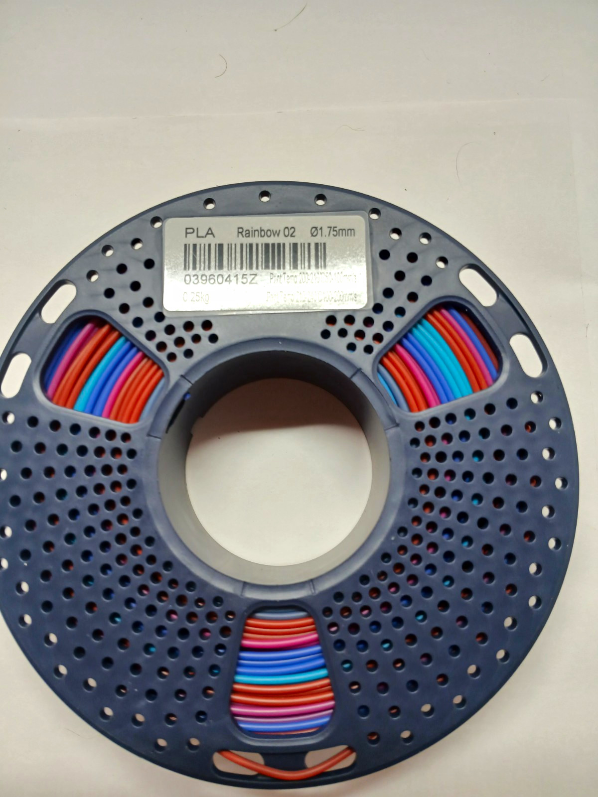 Bambu labs PLA Rainbow 02 1.75mm Multicolor 3D Printer Filament Spool