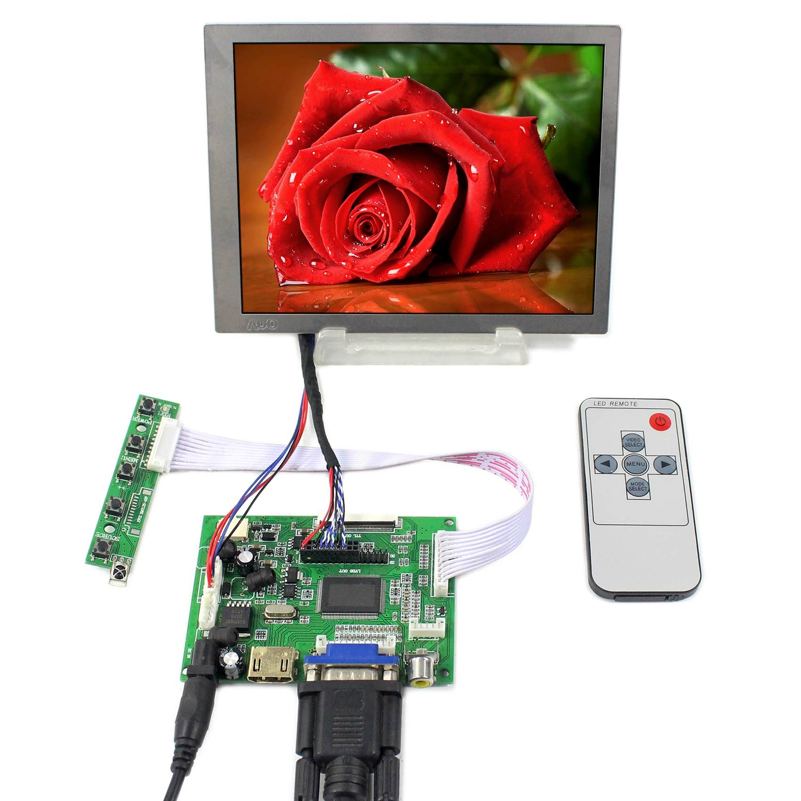 HD VGA 2AV LCD Controller Board 6.5inch G065VN01 V2 640X480 LCD Screen