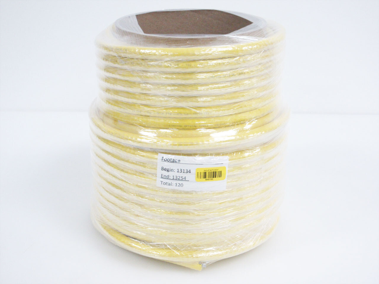 CORNING 24 STRAND SINGLEMODE FIBER INDOOR ARMORED PLENUM SME OFCP OFNP 120FT A
