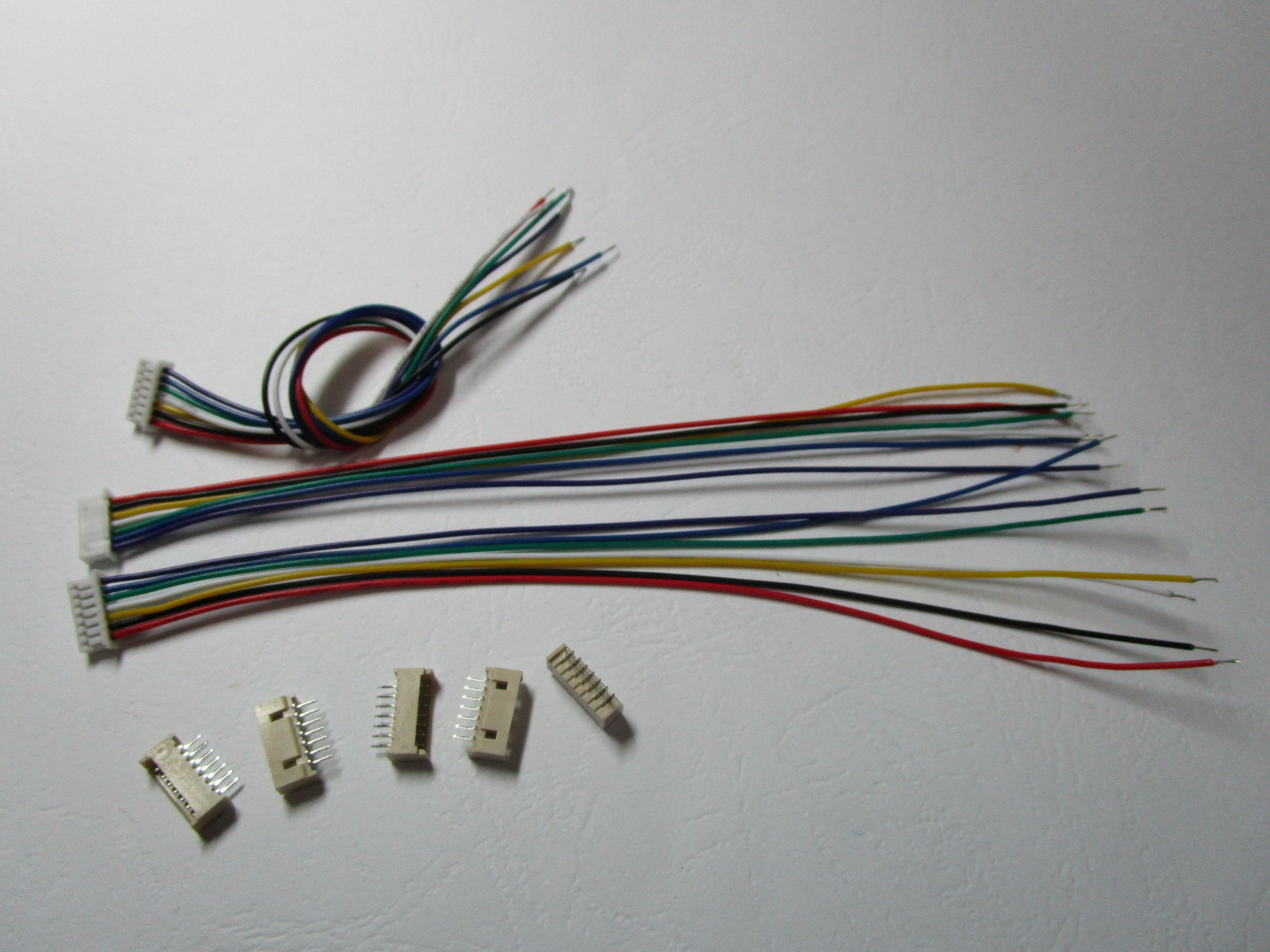 100 sets 1.25mm 7 Pin Male + Female Polarized Connector with 28AWG 5.9inch Leads