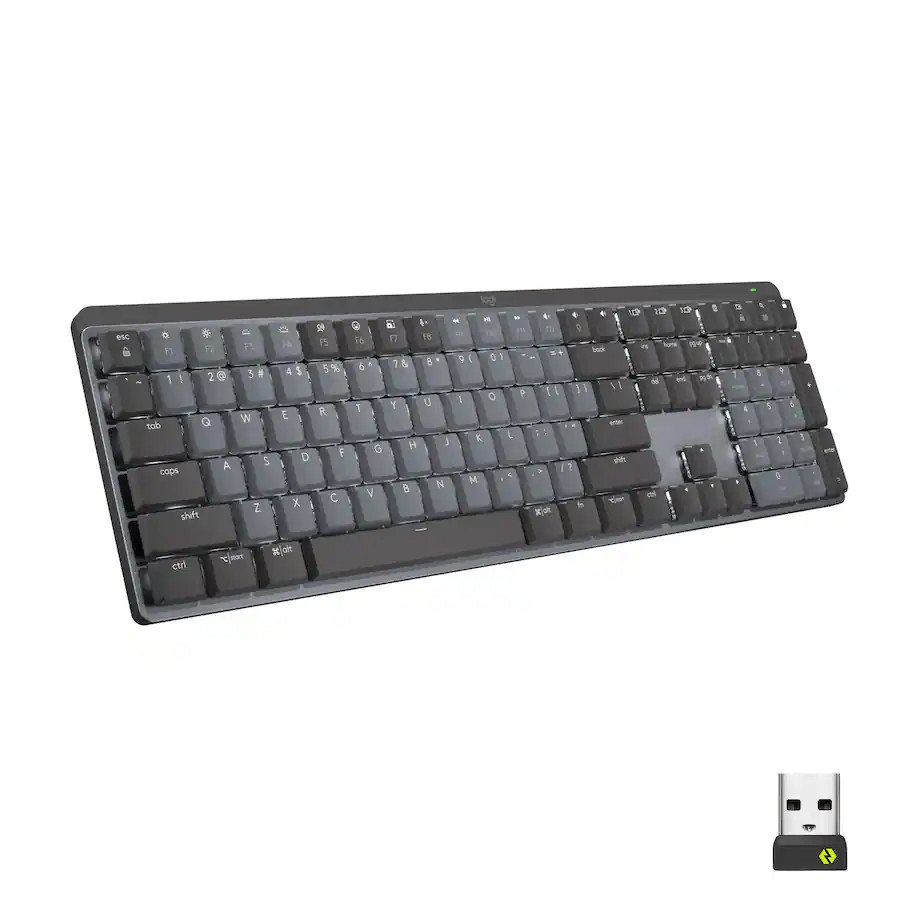 Logitech MX Mechanical Wireless Illuminated Keyboard Tactile Graphite w/Dongle