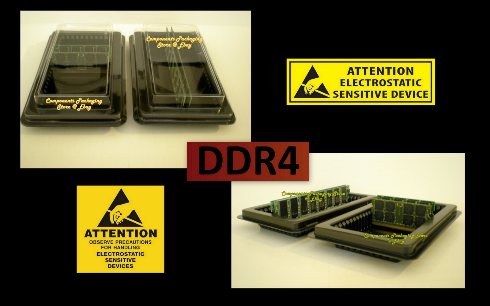 Long DIMM RAM Packaging Case - 10 Trays Fits 100 Server PC DDR Memory Modules