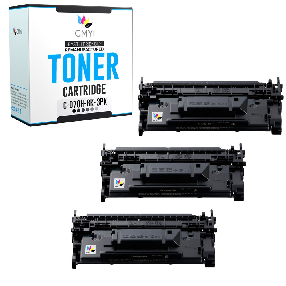 3-Pack CMYi Replacement Toner 070H Cartridge for Canon i-SENSYS MF463dw MF465dw