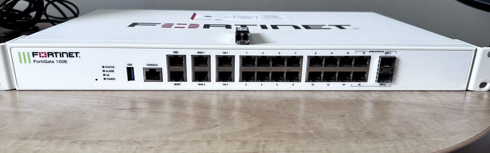 Fortinet FortiGate 100E Firewall FG-100E Factory Reset FortiOS 6.2.15 Tested